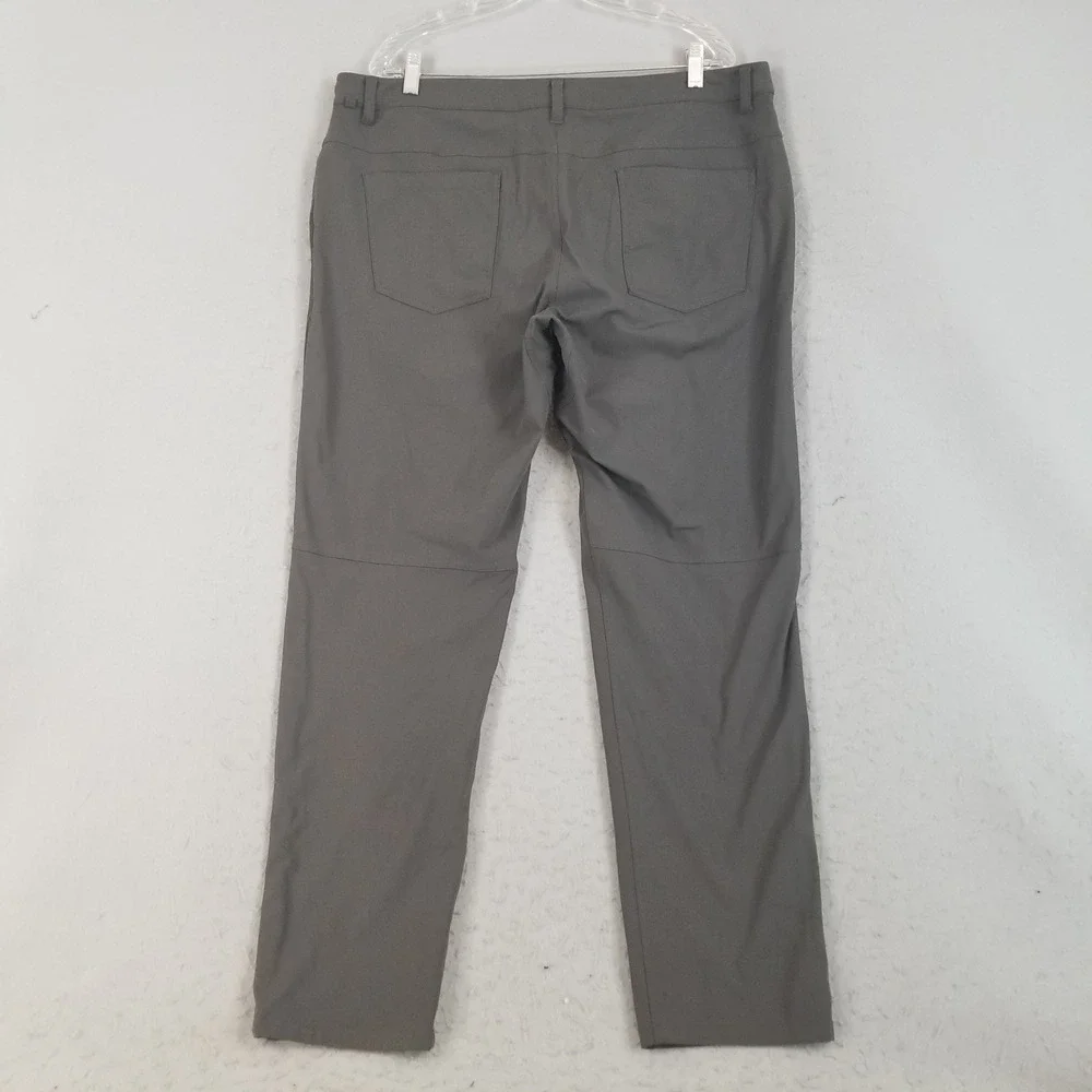 Lululemon Pants Mens 38‎ Grey Commission Slim Fit 5-Pocket Technical Trousers